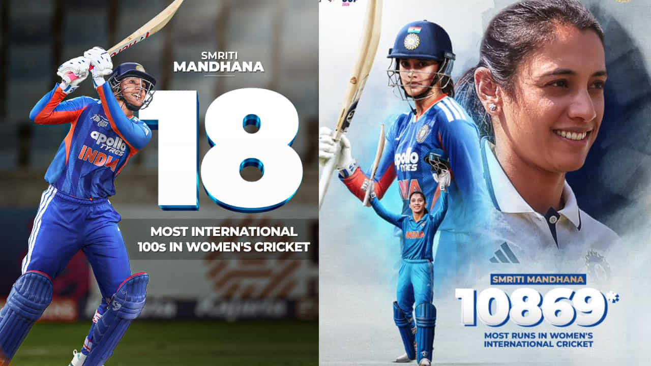 ಎರಡೆರಡು ವಿಶ್ವ ದಾಖಲೆ ಮುರಿದ ಸ್ಮೃತಿ ಮಂಧಾನ..! ಎರಡೆರಡು ವಿಶ್ವ ದಾಖಲೆ ಮುರಿದ ಸ್ಮೃತಿ ಮಂಧಾನ..!