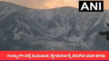 ಗುಲ್ಮಾರ್ಗ್‌ನಲ್ಲಿ ಹಿಮಪಾತ; ಶ್ವೇತವರ್ಣಕ್ಕೆ ತಿರುಗಿದ ಪರ್ವತಗಳು