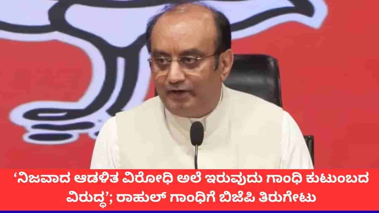 ‘ರಾಹುಲ್ ಗಾಂಧಿಗೆ ರಾಜಕೀಯ ಜ್ಞಾನವಿಲ್ಲ, ಕಾಂಗ್ರೆಸ್ಗೆ ಸ್ವಂತ ಬಲದಿಂದ ಗೆಲ್ಲಲು ಸಾಧ್ಯವೇ ಇಲ್ಲ’; ಬಿಜೆಪಿ ವಾಗ್ದಾಳಿ