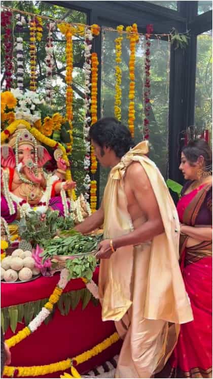 ಉಪೇಂದ್ರ ಮನೆಯ ಗಣಪತಿ ಹೇಗಿದೆ ನೋಡಿ