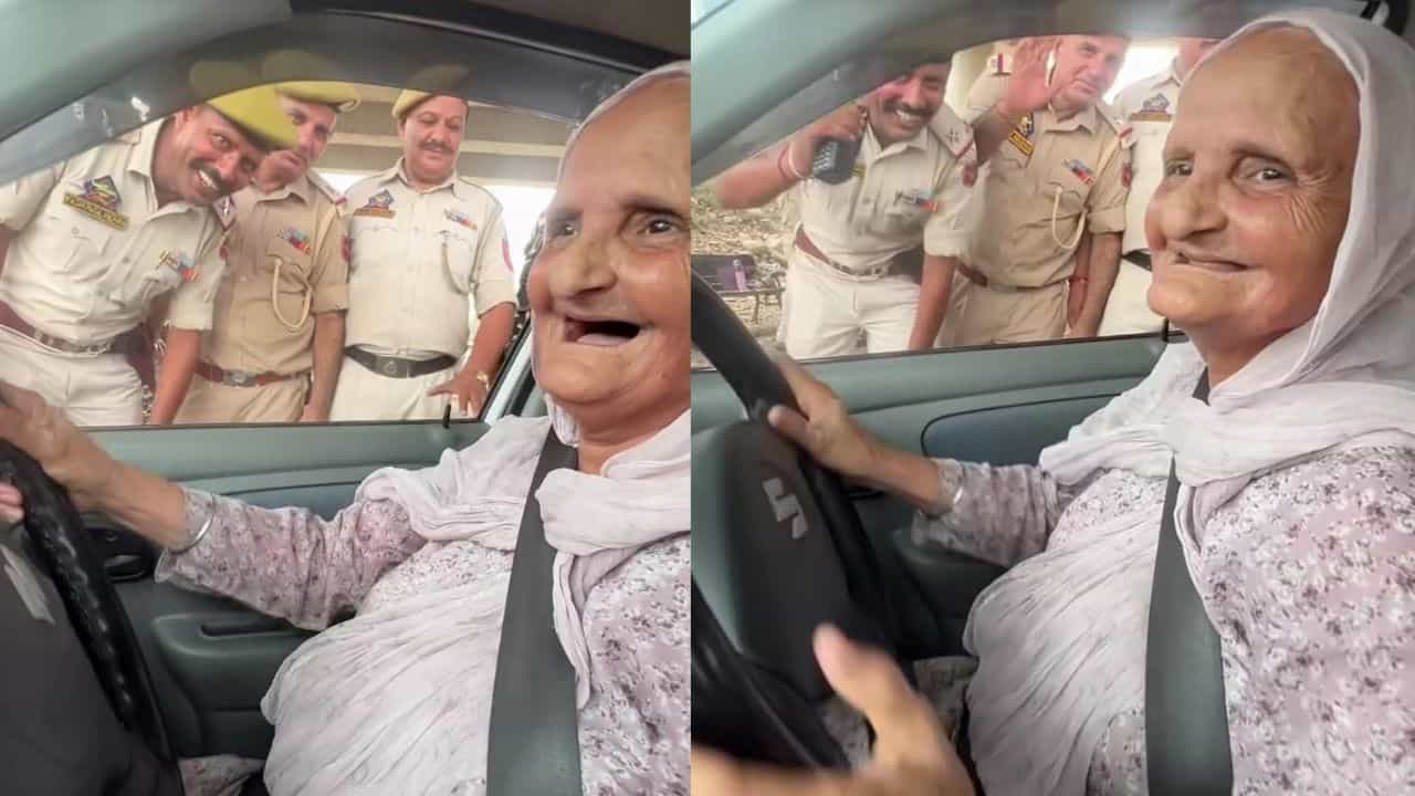 Video: ಸಲೀಸಾಗಿ ಕಾರು ಓಡಿಸುವ ಅಜ್ಜಿಯನ್ನು ಕಂಡು ಪೊಲೀಸರು ಶಾಕ್‌