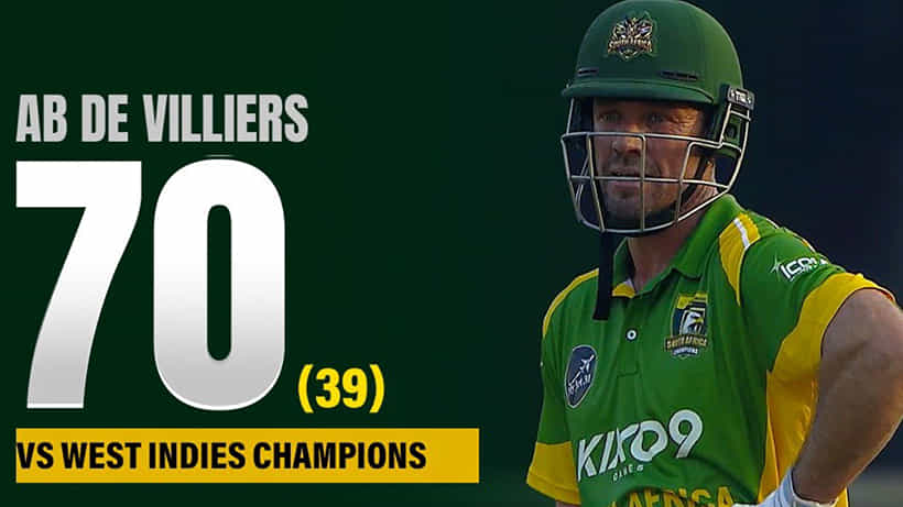 6,6,6,6,6.. 39 ಎಸೆತಗಳಲ್ಲಿ 70 ರನ್ ಸಿಡಿಸಿದ ಎಬಿ ಡಿವಿಲಿಯರ್ಸ್..!