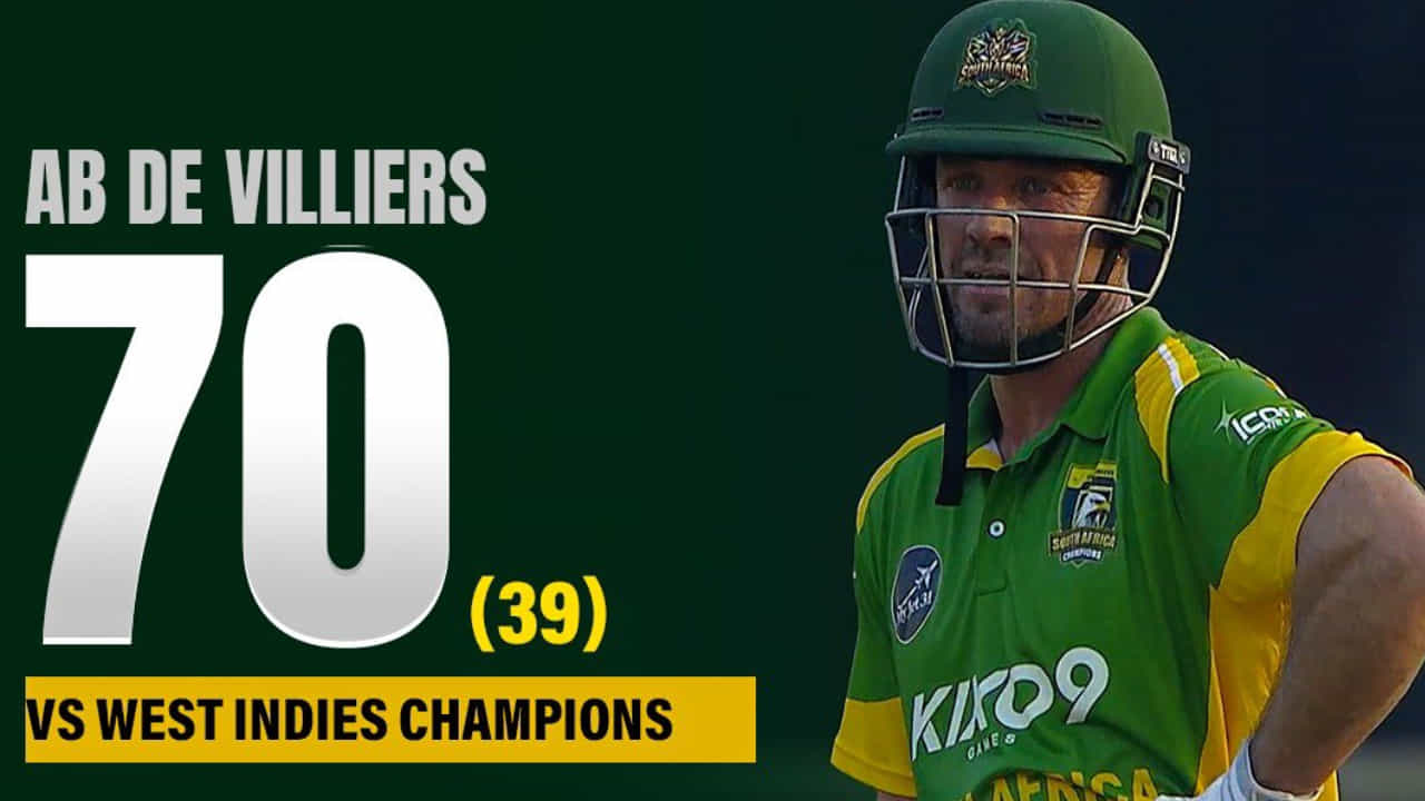 6,6,6,6,6.. 39 ಎಸೆತಗಳಲ್ಲಿ 70 ರನ್‌ ಸಿಡಿಸಿದ ಎಬಿ ಡಿವಿಲಿಯರ್ಸ್..!