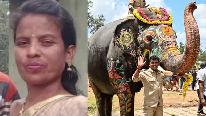 ಅಭಿಮನ್ಯು ಆನೆ ಮಾವುತನ ಪತ್ನಿ ಸಾವು