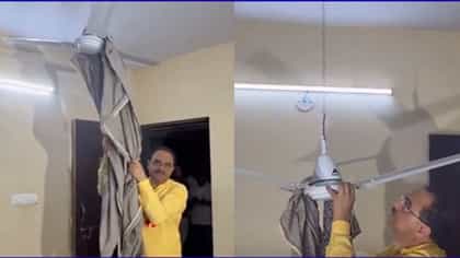 ವಿದ್ಯಾರ್ಥಿಗಳ ಆತ್ಮಹತ್ಯೆ ತಡೆಗೆ ವಿನೂತನ ಫ್ಯಾನ್ ಅಳವಡಿಸಿದ ಗುಜರಾತ್ ವಿವಿ!