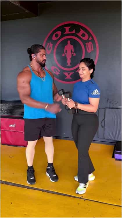 ಪತಿ ಅರುಣ್ ಜೊತೆ ರಜಿನಿ ವರ್ಕೌಟ್ ವಿಡಿಯೋ