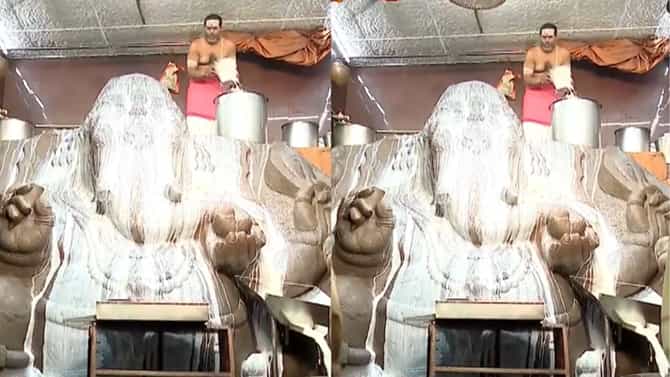 ಆಯುಧ ಪೂಜೆ ಸಂಭ್ರಮ:ದೊಡ್ಡ ಗಣಪತಿ ಮತ್ತು ಸರ್ಕಲ್ ಮಾರಮ್ಮ ದೇಗುಲಗಳಲ್ಲಿ ಪೂಜೆ