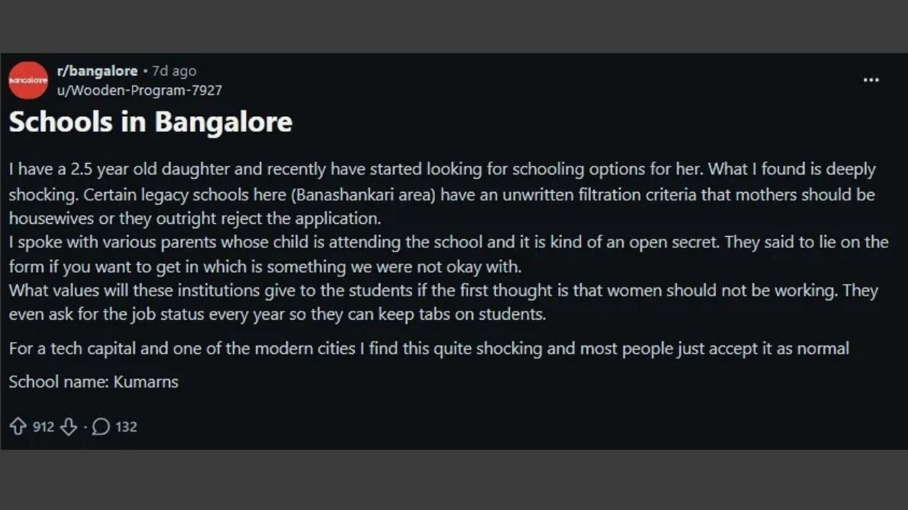 Bangalore Schools Discriminate (1)