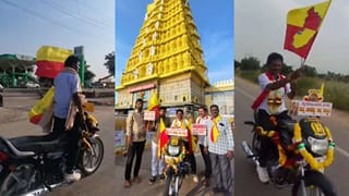 ಮೈಸೂರು ದಸರಾ ನೋಡಲು ಹ್ಯಾಂಡಲ್ ಇಲ್ಲದ ಬೈಕ್ ಸವಾರಿ: ಬರೋಬ್ಬರಿ 460 ಕಿ.ಮೀ ರೈಡ್​​ ಮಾಡಿದ ಇಳಕಲ್ ಸಾಹಸಿ