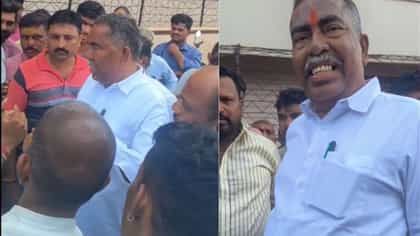 ಕಾಮಗಾರಿ ವೀಕ್ಷಣೆಗೆ ಬಂದಿದ್ದ ವಿಠ್ಠಲ್ ಹಲಗೇಕರ್​​​ಗೆ ಜನರಿಂದ ಕ್ಲಾಸ್: ಕಕ್ಕಾಬಿಕ್ಕಿಯಾದ ಬಿಜೆಪಿ ಶಾಸಕ