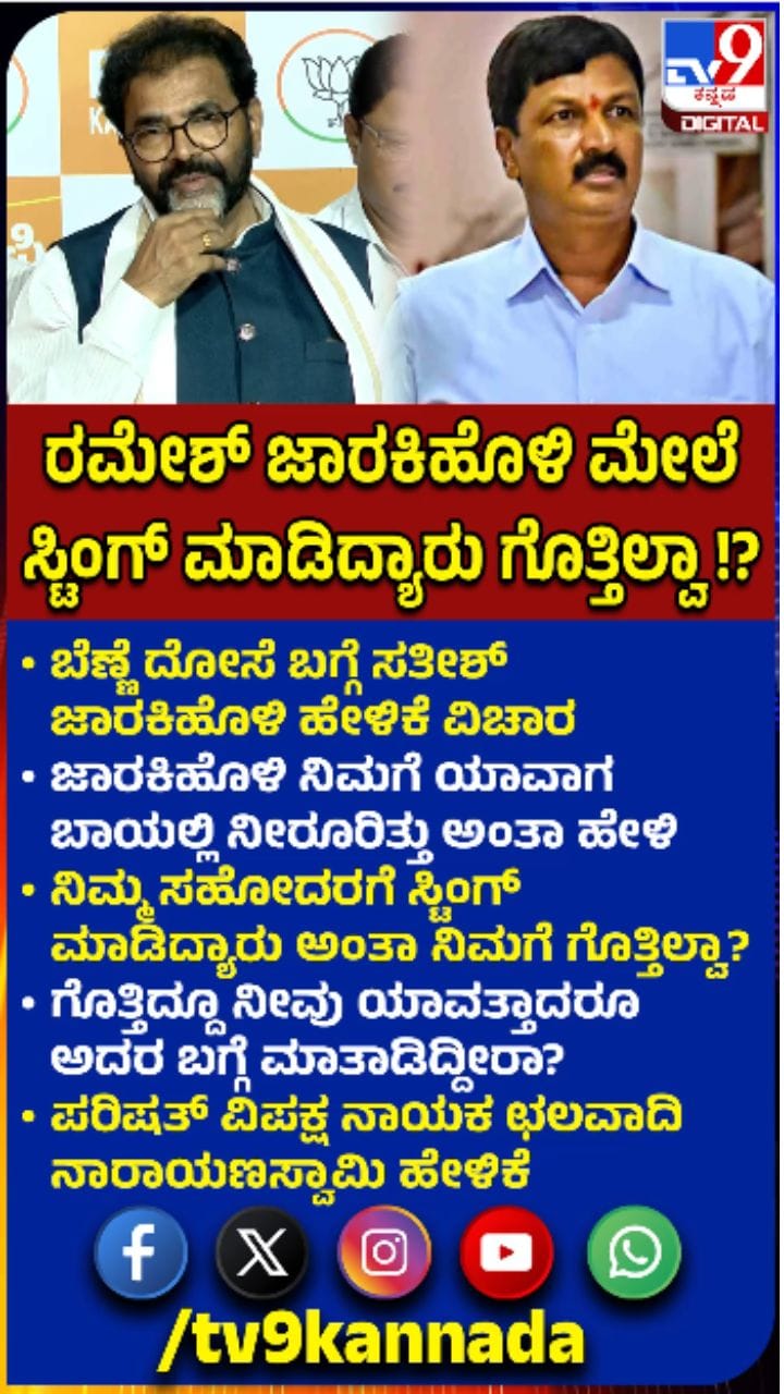 'ನಿಮ್ಮ ಸಹೋದರನ ಸ್ಟಿಂಗ್ ಮಾಡಿದ್ದು ಯಾರು ಗೊತ್ತಿಲ್ವಾ?'