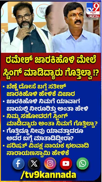'ನಿಮ್ಮ ಸಹೋದರನ ಸ್ಟಿಂಗ್ ಮಾಡಿದ್ದು ಯಾರು ಗೊತ್ತಿಲ್ವಾ?'