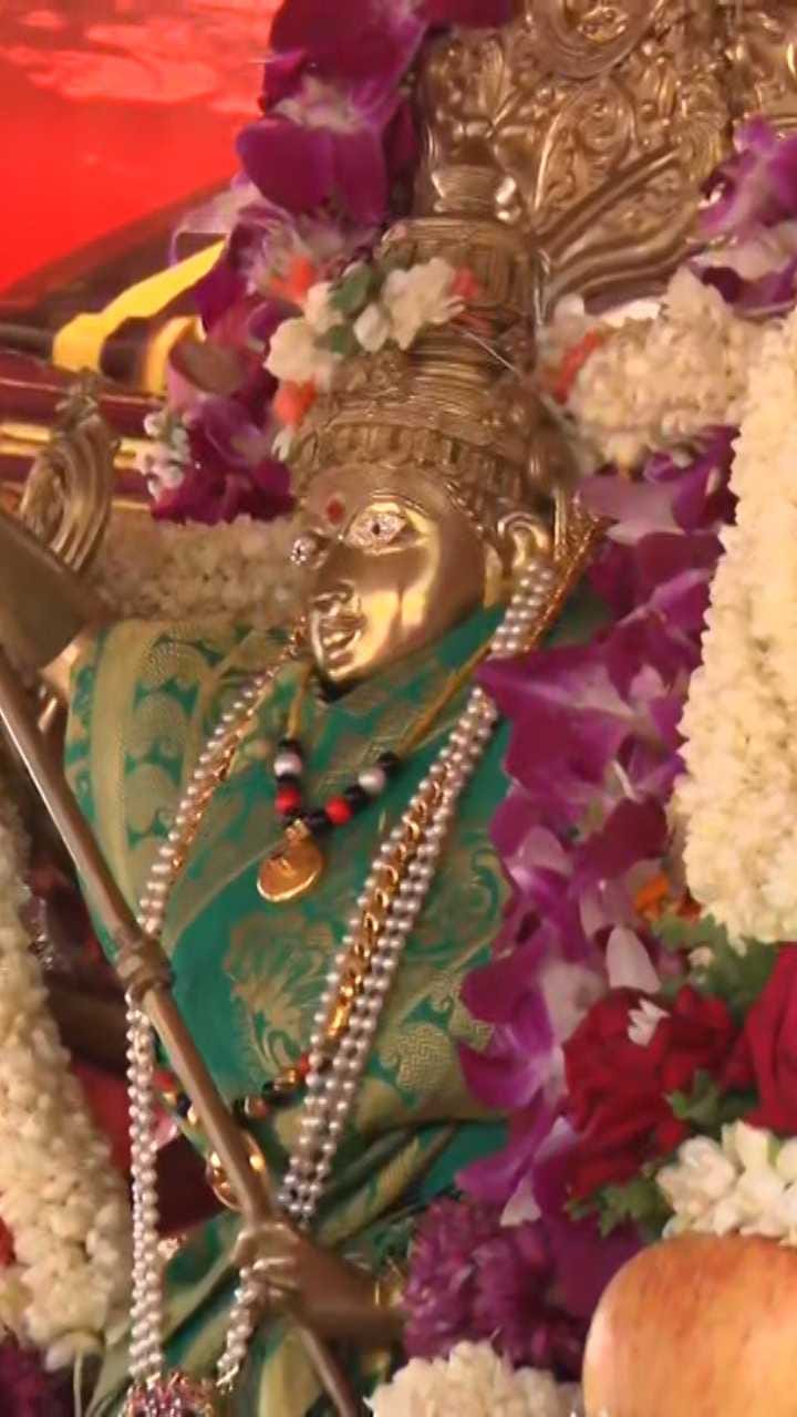 ಚಾಮುಂಡಿ ಬೆಟ್ಟದಿಂದ ಅರಮನೆಗೆ ಹೊರಟಿರುವ ಉತ್ಸವ ಮೂರ್ತಿ!