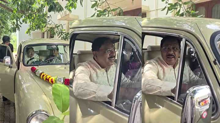 ಅಪ್ಪನ ಅಂಬಾಸಿಡರ್ ಕಾರಿನಲ್ಲಿ ಹೆಂಡ್ತಿ ಜೊತೆ ಡಿಸಿಎಂ ಜಾಲಿರೈಡು: ವಿಡಿಯೋ ನೋಡಿ ಅಪ್ಪನ ಅಂಬಾಸಿಡರ್ ಕಾರಿನಲ್ಲಿ ಹೆಂಡ್ತಿ ಜೊತೆ ಡಿಸಿಎಂ ಜಾಲಿರೈಡು: ವಿಡಿಯೋ ನೋಡಿ