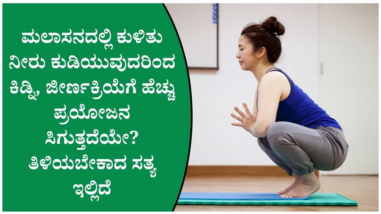 ನಿಂತುಕೊಂಡು ನೀರು ಕುಡಿಯುವುದಕ್ಕಿಂತ ಮಲಾಸನದಲ್ಲಿ ನೀರು ಕುಡಿಯುವುದು ಆರೋಗ್ಯಕ್ಕೆ ಒಳ್ಳೆಯದೇ ತಿಳಿದುಕೊಳ್ಳಿ
