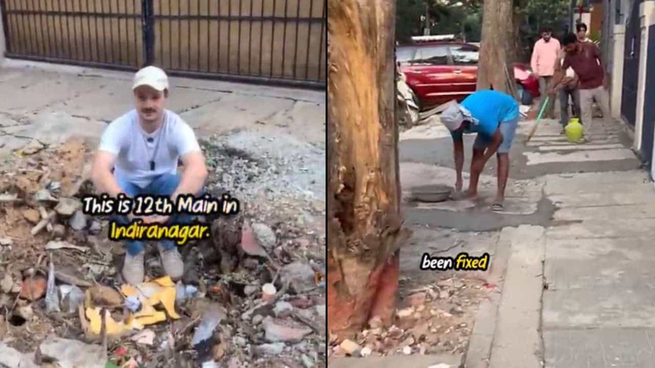 ಕೆನಡಾ ಪ್ರಜೆ ವಿಡಿಯೋ ವೈರಲ್ ಬೆನ್ನಲ್ಲೇ ಫುಟ್‌ಪಾತ್ ದುರಸ್ತಿ: ಜಿಬಿಎ ವಿರುದ್ಧ ಬೆಂಗಳೂರಿಗರು ಆಕ್ರೋಶ