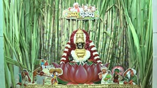 ಹುಬ್ಬಳ್ಳಿಯಲ್ಲಿ ನವರಾತ್ರಿ ವಿನೂತನ ಆಚರಣೆ: ಕಬ್ಬು ಬೆಳೆಗಾರರ ಸಂಕಷ್ಟ ನಿವಾರಣೆಗೆ ದೇವಿಗೆ ಕಬ್ಬಿನಿಂದ ವಿಶೇಷ ಅಲಂಕಾರ