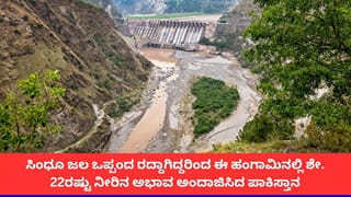 ಪಾಕಿಸ್ತಾನದಲ್ಲಿ ನೀರಿಗಾಗಿ ಹಾಹಾಕಾರ; ಭಾರತ ಸಿಂಧೂ ಜಲ ಒಪ್ಪಂದ ರದ್ದುಗೊಳಿಸಿದ ಬೆನ್ನಲ್ಲೇ ಪಾಕ್​ನಲ್ಲಿ ಶೇ. 22ರಷ್ಟು ನೀರಿನ ಕೊರತೆ