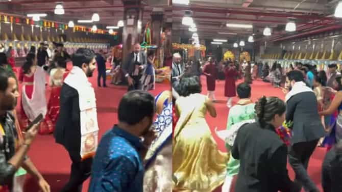 ನ್ಯೂಯಾರ್ಕ್​ನಲ್ಲಿ ಭಾರತೀಯ ಸಮುದಾಯದವರೊಂದಿಗೆ ಗರ್ಬಾ ನೃತ್ಯ ಮಾಡಿದ ಮಮ್ದಾನಿ