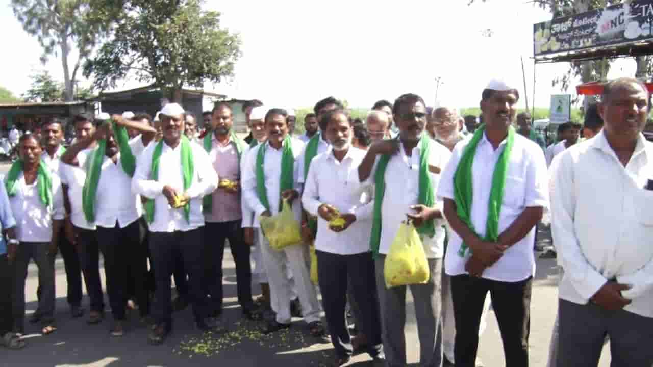 ಭೀಮಾ ನದಿಗೆ ನೀರು ಬಿಡದ ಮಹಾರಾಷ್ಟ್ರ; 60 ಕಿ.ಮೀ ಪಾದಯಾತ್ರೆ ಆರಂಭಿಸಿದ ರೈತರು