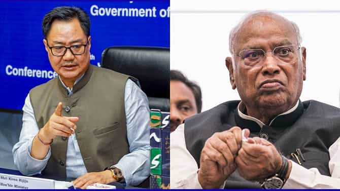ಕ್ಷೇತ್ರ ಪುನರ್​ ವಿಂಗಡಣೆ ಕುರಿತ ಖರ್ಗೆ ಪತ್ರಕ್ಕೆ ಕಿರಣ್ ರಿಜಿಜು ಉತ್ತರ