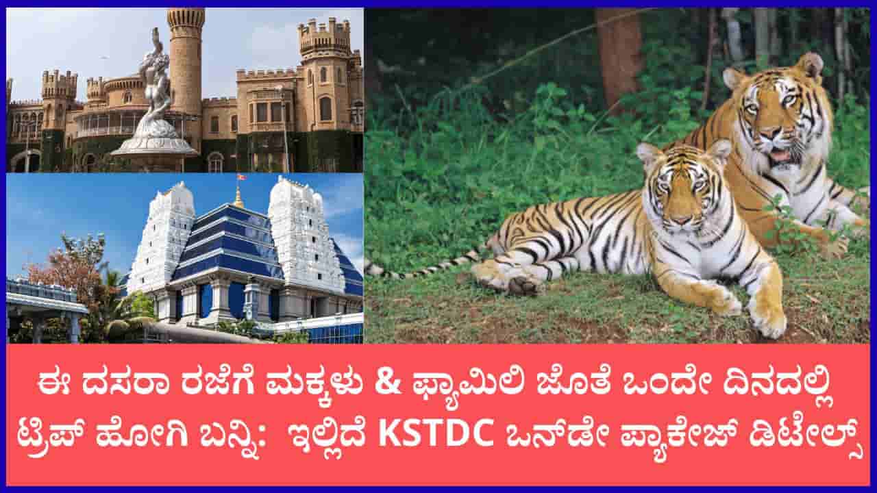 ಈ ದಸರಾ ರಜೆಗೆ ಮಕ್ಕಳು-ಫ್ಯಾಮಿಲಿ ಜೊತೆ ಒಂದೇ ದಿನದಲ್ಲಿ ಸುತ್ತಾಡಲು KSTDC ಸೂಪರ್ ಒನ್ಡೇ ಟೂರ್ ಪ್ಯಾಕೇಜ್