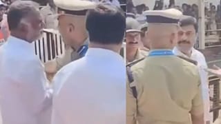 ಮೈಸೂರು ದಸರಾದಲ್ಲಿ ಹೈಡ್ರಾಮಾ: ನಂದಿ ಕಂಬ ಪೂಜೆಗೆ ತೆರಳುತ್ತಿದ್ದ ಸಚಿವರು, ಶಾಸಕರನ್ನು ಅಡ್ಡಗಟ್ಟಿದ ಎಸ್‌ಪಿ ರಿಷ್ಯಂತ್