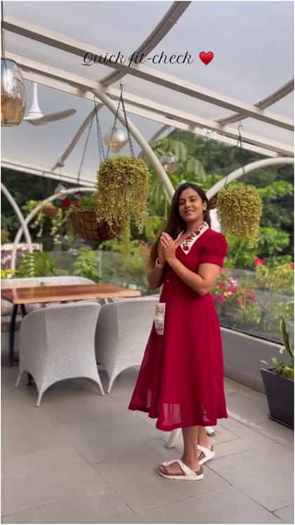 ಕೆಂಪುಡುಗೆಯಲ್ಲಿ ಕಂಗೊಳಿಸಿದ ನಮ್ರತಾ ಗೌಡ