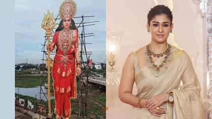 ‘ಮೂಕುತ್ತಿ ಅಮ್ಮನ್ 2’ ನಟಿ ನಯನತಾರಾ 60 ಅಡಿ ಕಟೌಟ್