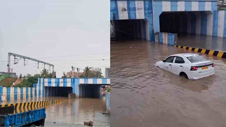 ಬೆಂಗಳೂರಿನಲ್ಲಿ ಭಾರೀ ಮಳೆ: ಪಣತ್ತೂರು ಅಂಡರ್ ಪಾಸ್ನಲ್ಲಿ ತೇಲಾಡಿದ ಕಾರು ಬೆಂಗಳೂರಿನಲ್ಲಿ ಭಾರೀ ಮಳೆ: ಪಣತ್ತೂರು ಅಂಡರ್ ಪಾಸ್ನಲ್ಲಿ ತೇಲಾಡಿದ ಕಾರು