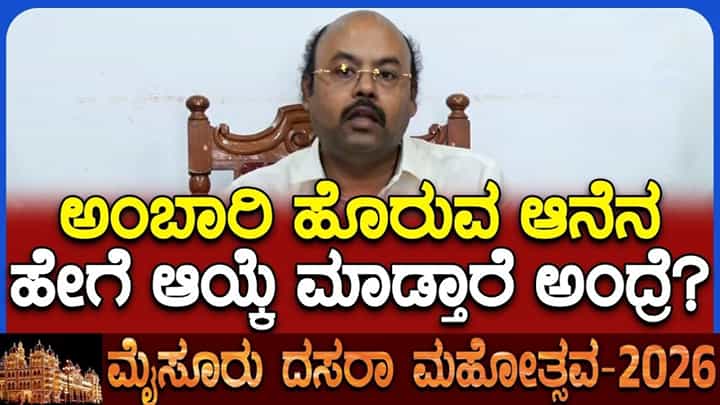 ಅಂಬಾರಿ ಹೊರುವ ಆನೆಯ ಆಯ್ಕೆ ಹೇಗೆ ನಡೆಯುತ್ತದೆ?: ಕುತೂಹಲಕಾರಿ ವಿಷಯ ಹಂಚಿಕೊಂಡ ಸಚಿವ ಡಾ. ಯತೀಂದ್ರ ಅಂಬಾರಿ ಹೊರುವ ಆನೆಯ ಆಯ್ಕೆ ಹೇಗೆ ನಡೆಯುತ್ತದೆ?: ಕುತೂಹಲಕಾರಿ ವಿಷಯ ಹಂಚಿಕೊಂಡ ಸಚಿವ ಡಾ. ಯತೀಂದ್ರ
