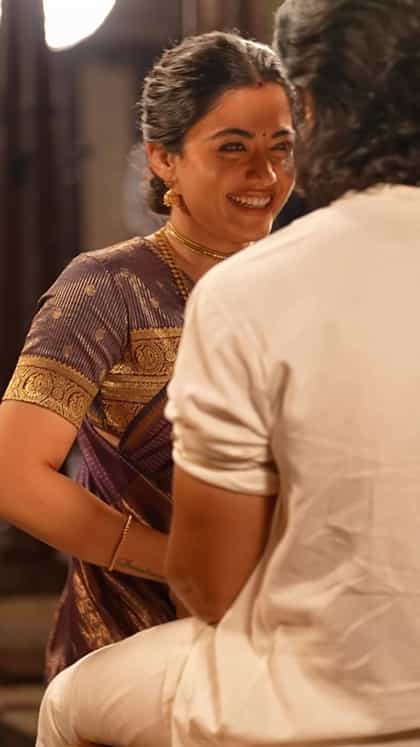 ‘ರಣಬಾಲಿ’ ಸಿನಿಮಾ ಸೆಟ್​​ನಲ್ಲಿ ಪತಿ ವಿಜಯ್ ಜೊತೆ ರಶ್ಮಿಕಾ ತಮಾಷೆ