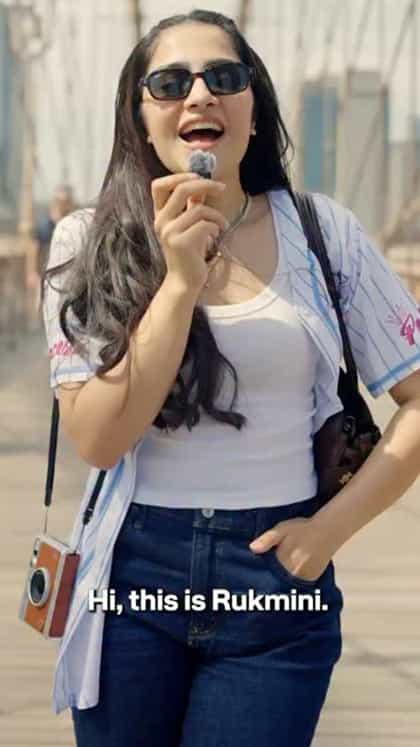 ರುಕ್ಮಿಣಿ ವಸಂತ್ ಜೊತೆಗೆ ನ್ಯೂಯಾರ್ಕ್ ಸುತ್ತಿ: ವಿಡಿಯೋ ನೋಡಿ