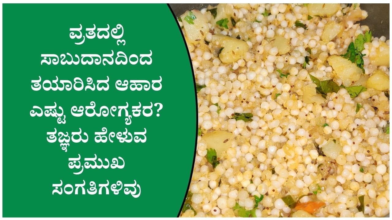 ಸಾಬುದಾನ ಖಿಚಡಿ, ಪಾಯಸ ತಿನ್ನುವ ಮುನ್ನ ಈ ವಿಷಯವನ್ನು ತಪ್ಪದೆ ತಿಳಿದುಕೊಳ್ಳಿ