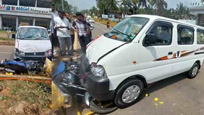 ಶೋ ರೂಮ್‌ನಿಂದ ಏಕಾಏಕಿ ರಸ್ತೆಗೆ ನುಗ್ಗಿದ ಹೊಸ ಕಾರು!