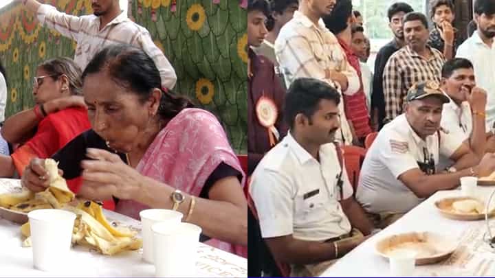 ಶಿವಮೊಗ್ಗದಲ್ಲಿ 'ಆಹಾರ ದಸರಾ': 2 ನಿಮಿಷದಲ್ಲಿ 12 ಇಡ್ಲಿ ತಿಂದು ಕಮಾಲ್ ಮಾಡಿದ ಸಂಚಾರಿ ಪೊಲೀಸ್ ಪ್ರವೀಣ್ ಶಿವಮೊಗ್ಗದಲ್ಲಿ 'ಆಹಾರ ದಸರಾ': 2 ನಿಮಿಷದಲ್ಲಿ 12 ಇಡ್ಲಿ ತಿಂದು ಕಮಾಲ್ ಮಾಡಿದ ಸಂಚಾರಿ ಪೊಲೀಸ್ ಪ್ರವೀಣ್