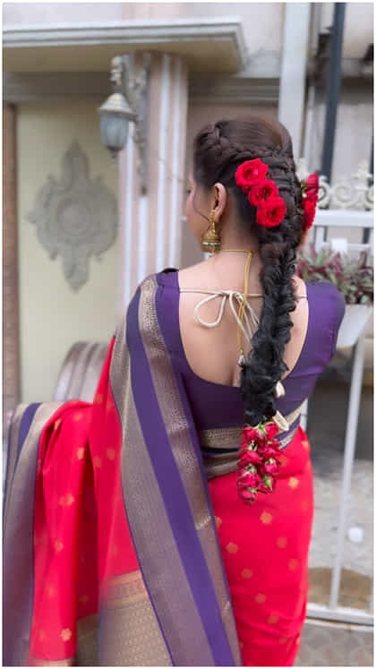 ಸೀರೆ ಧರಿಸಿ ಮಿಂಚಿದ ಹಿರಿಯ ನಟಿ ಸುಧಾರಾಣಿ