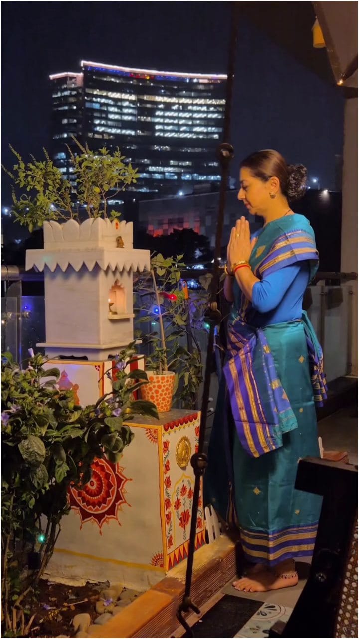ನವರಾತ್ರಿಯಲ್ಲಿ ತುಳಸಿ ಗಿಡಕ್ಕೆ ಪೂಜೆ ಮಾಡಿದ ಸುಧಾರಾಣಿ