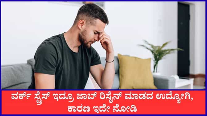 ವರ್ಕ್ ಸ್ಟ್ರೆಸ್ ಇದ್ರೂ ಜಾಬ್ ರಿಸೈನ್ ಮಾಡದ ಉದ್ಯೋಗಿ, ಕಾರಣ ಇದೇ ನೋಡಿ