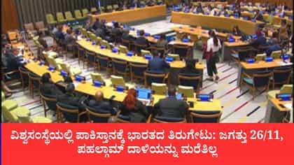 ವಿಶ್ವಸಂಸ್ಥೆಯಲ್ಲಿ ಪಾಕಿಸ್ತಾನಕ್ಕೆ ಭಾರತದ ತಿರುಗೇಟು