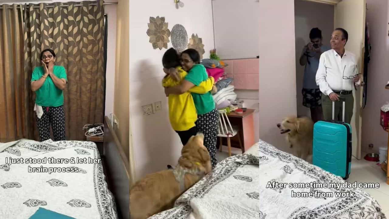 Video: ಎರಡೂವರೆ ವರ್ಷಗಳ ಬಳಿಕ ಅಮೆರಿಕದಿಂದ ಮಗಳ ಆಗಮನ, ಕಣ್ಣೀರಿಟ್ಟ ಹೆತ್ತವರು