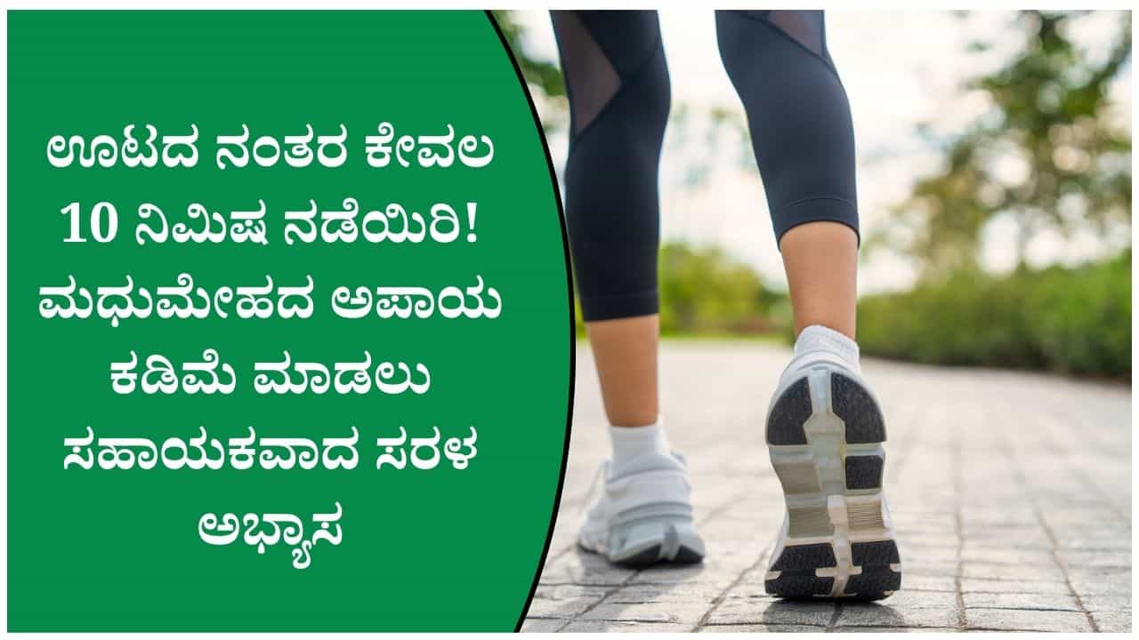 ಮಧುಮೇಹ ಇರುವವರು ಊಟದ ನಂತರ ವಾಕಿಂಗ್ ಮಾಡಬೇಕೇ? ಆರೋಗ್ಯಕ್ಕೆ ಸಿಗುವ ಪ್ರಯೋಜನಗಳಿವು ಮಧುಮೇಹ ಇರುವವರು ಊಟದ ನಂತರ ವಾಕಿಂಗ್ ಮಾಡಬೇಕೇ? ಆರೋಗ್ಯಕ್ಕೆ ಸಿಗುವ ಪ್ರಯೋಜನಗಳಿವು